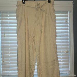 Old Navy Tan Linen Pants
